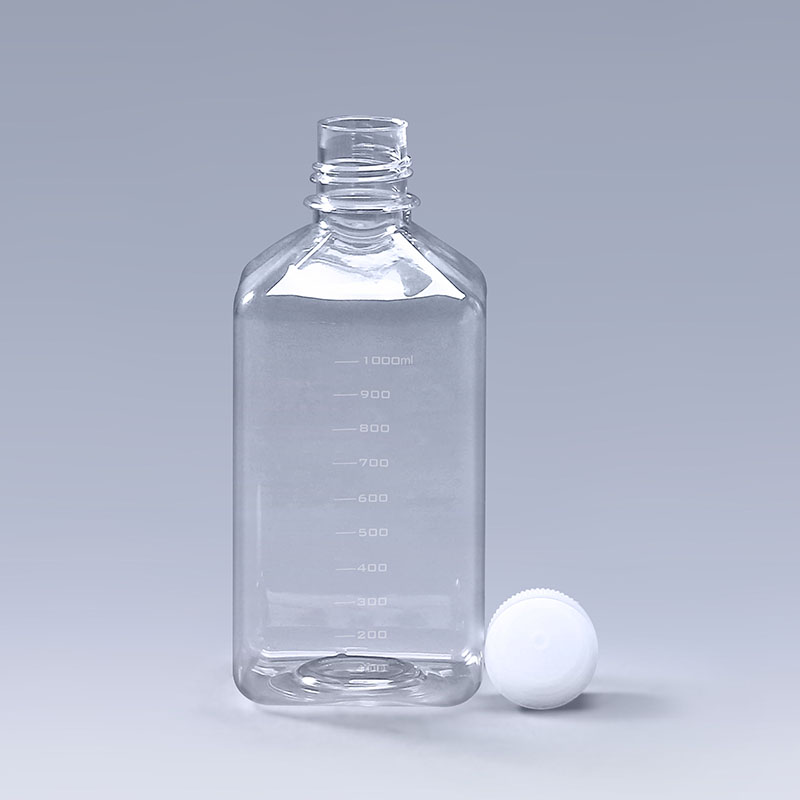 1000ml square media bottle